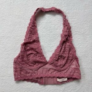 Victoria's Secret Mauve Lace Halter Bralette